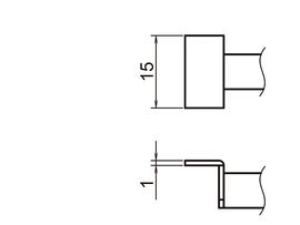 HAKKO Replacement Hot Tweezer Tips A1392, Tip for the FX-888DX / FX-8804, 950 SMD